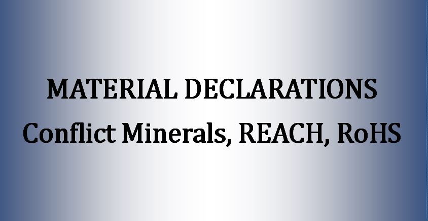 Materials Declaration